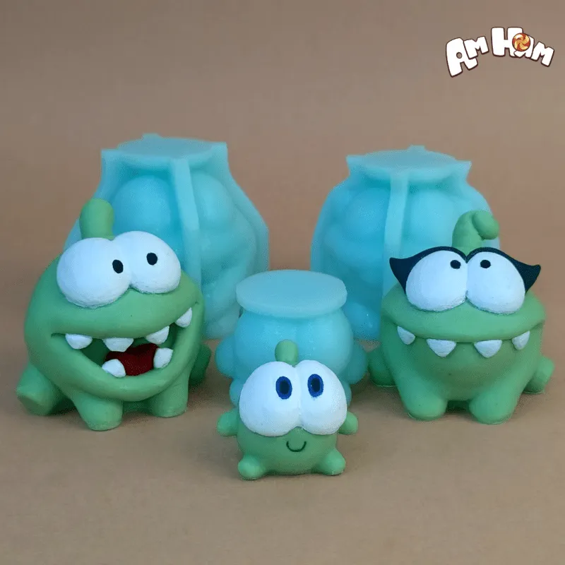 Силиконовая форма молд "Ам Ням Семья"