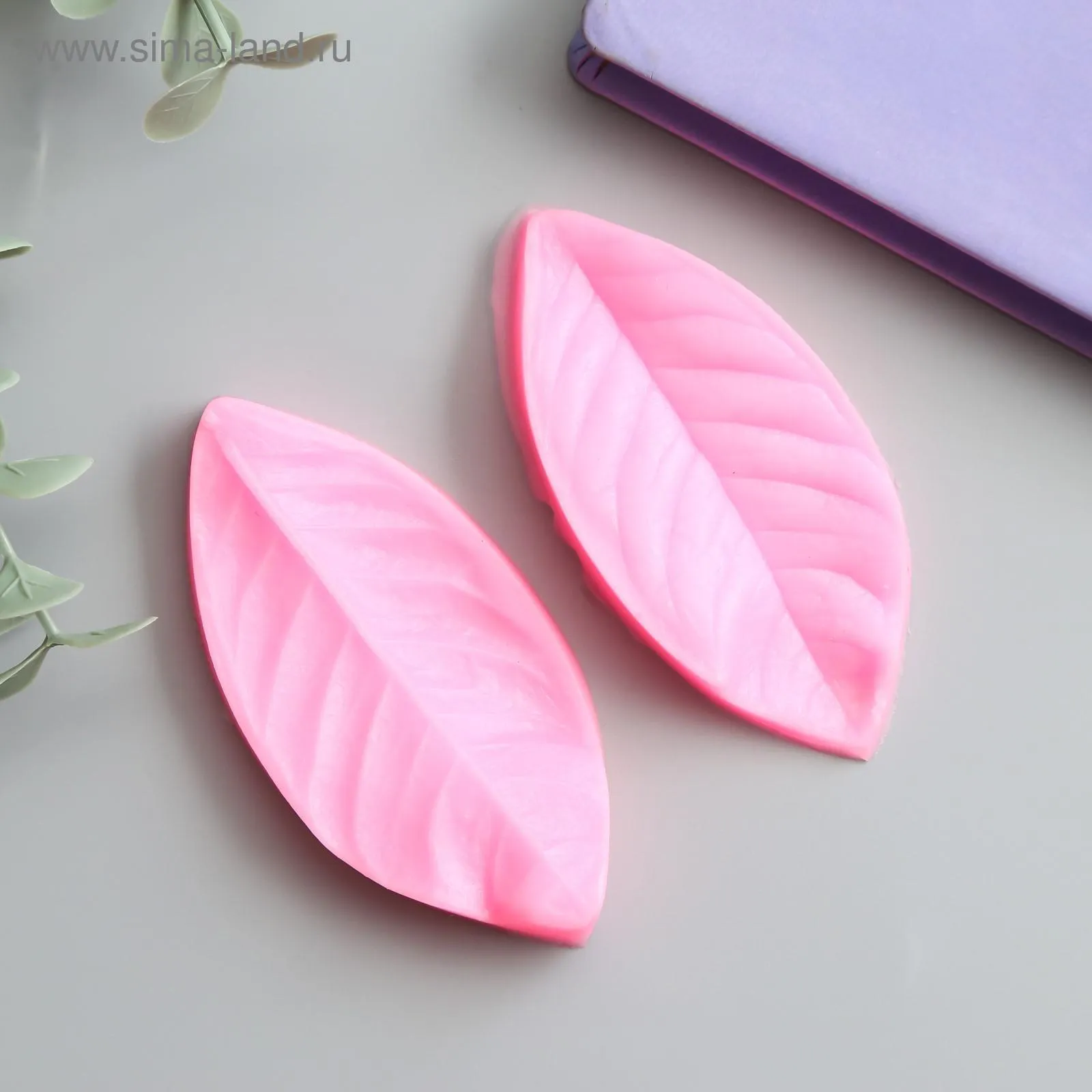 Силиконовая форма молд Листья 2 части