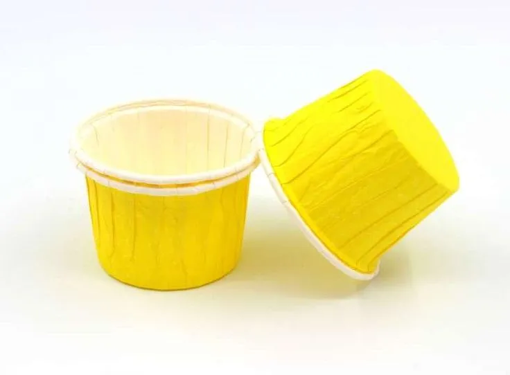 Форма/капсула бумажная "Маффин Желтый" (10шт) 50х40 мм