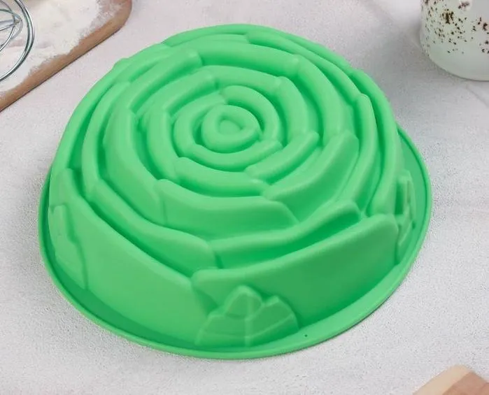 Форма для выпечки силиконовая «Роза», 21х9 см