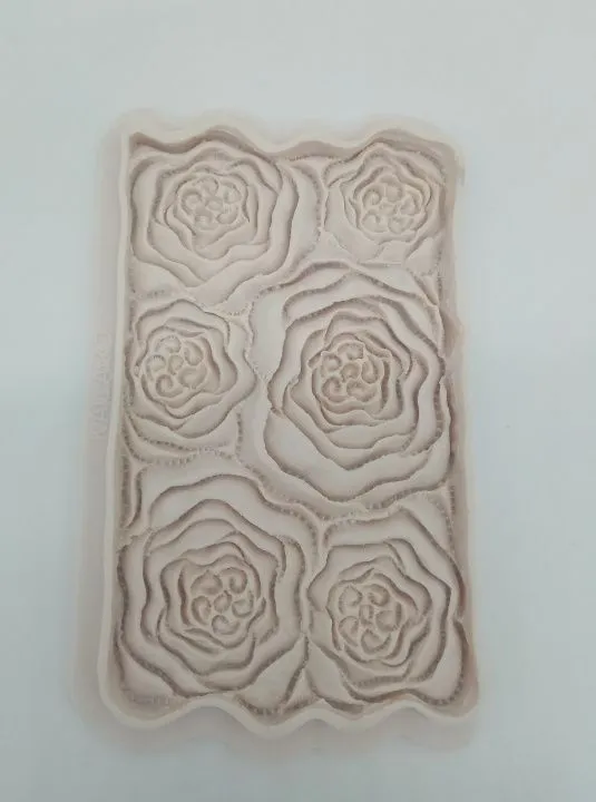 Силиконовая форма молд Коврик розочки 9,5х15,5 см