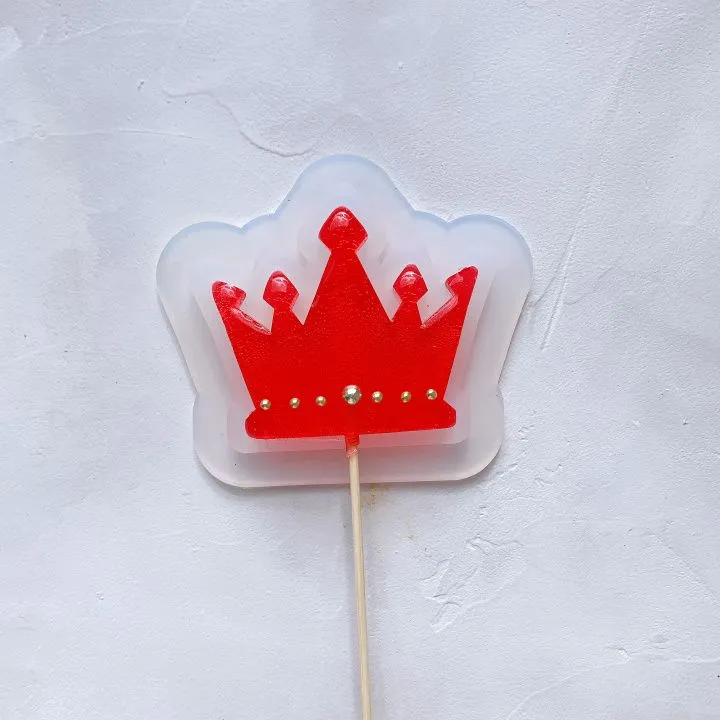 Форма силикон для леденцов "Корона 108", 7х6 см
