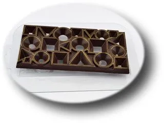 Форма для шоколада "Плитка Формы Разные", (пластик)