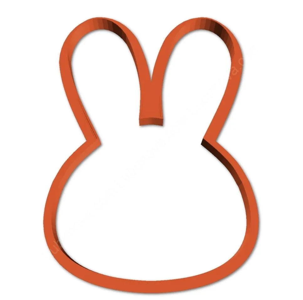 AL Форма Голова кролика, зайчика 9 см