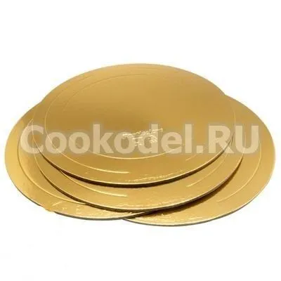 Подложка усиленная Золото 26 см, толщина 2,5 мм