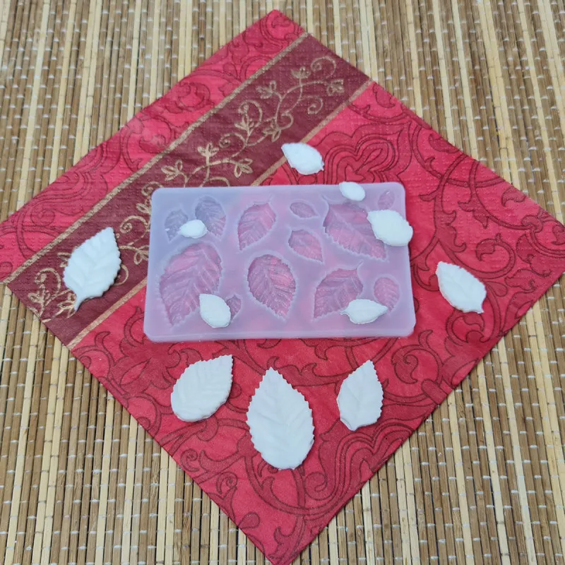 Силиконовая форма молд Листики №608