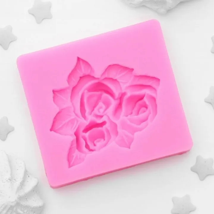 Силиконовая форма молд Букет роз 4,5х5 см