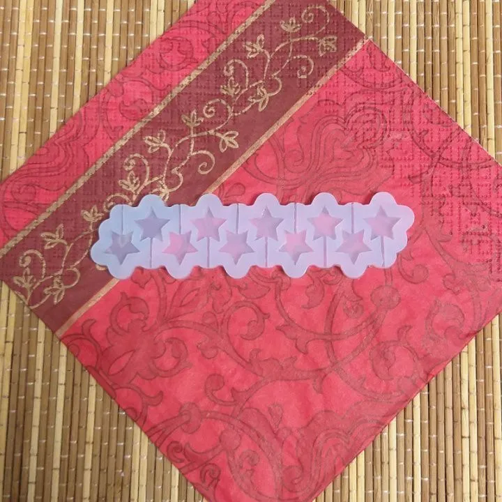 Форма силиконовая Звездочки под проволоку мини №442