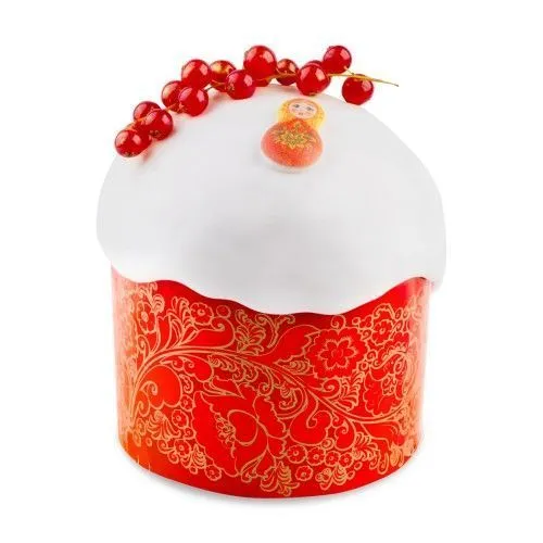 Формы для кулича "Красная пасха" диаметр дна 70х60 мм, 10 шт