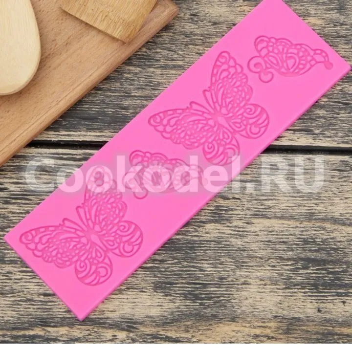 Коврик для гибкого айсинга "Бабочки", 19х6см