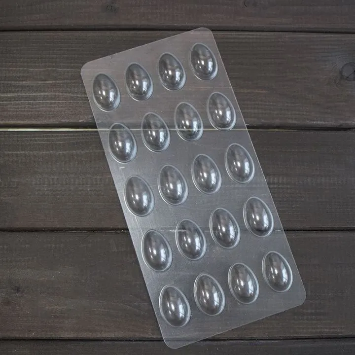 Форма для шоколада "Яйцо",  3,5х2,3 мм, (пластик)