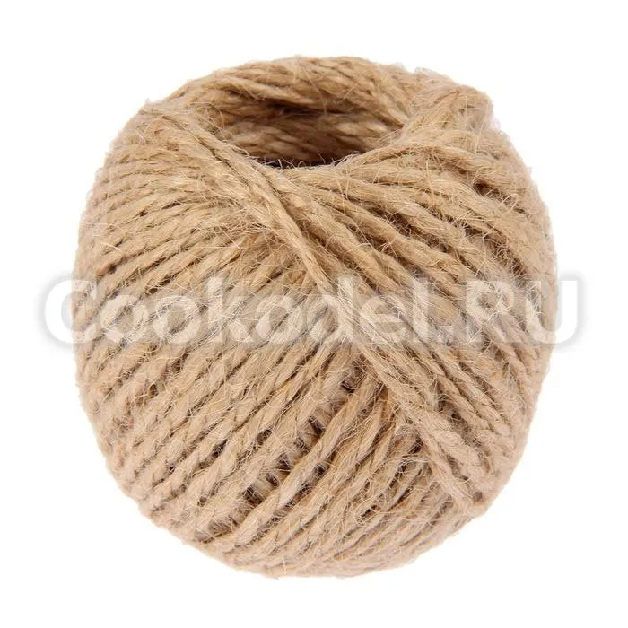 Шпагат джутовый 2 нити, (50 м)