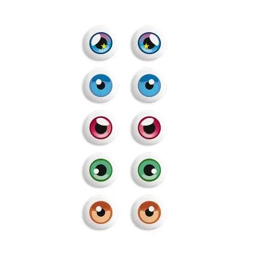 Сахарные мини-медальоны "Глазки цветные", 65 гр