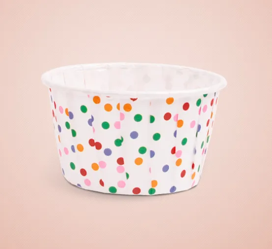 Форма/капсула бумажная "Маффин Конфетти" (10шт) 50х40 мм