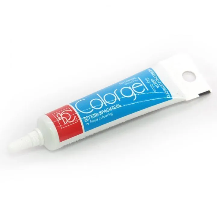 Краситель Modecor Colorgel Небесно Голубой Sky-blue, 20 гр ГОДЕН ДО 09.2025
