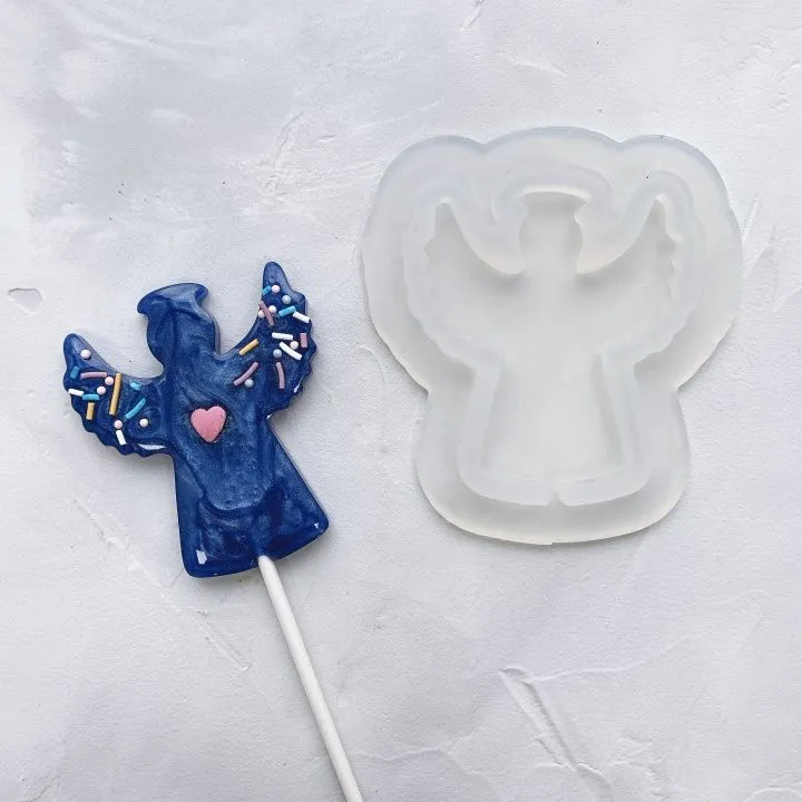 Форма силикон для леденцов "Ангел 102", 7х6 см