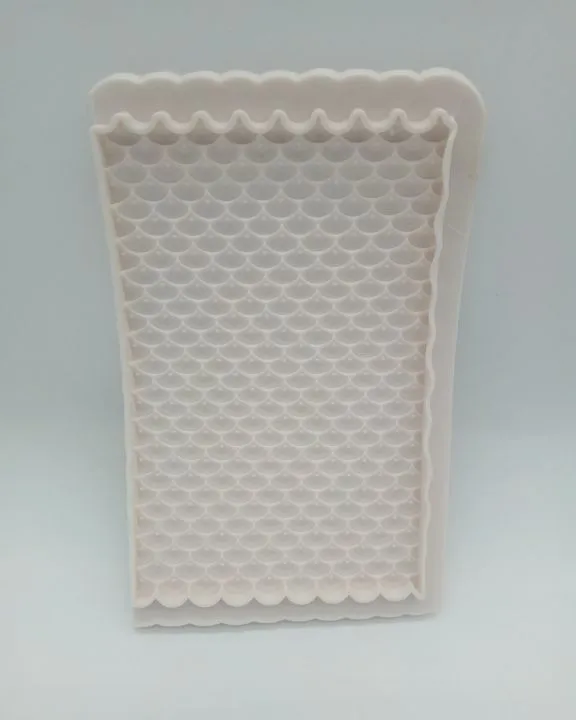 Силиконовая форма молд Коврик чешуйки 14х9 см