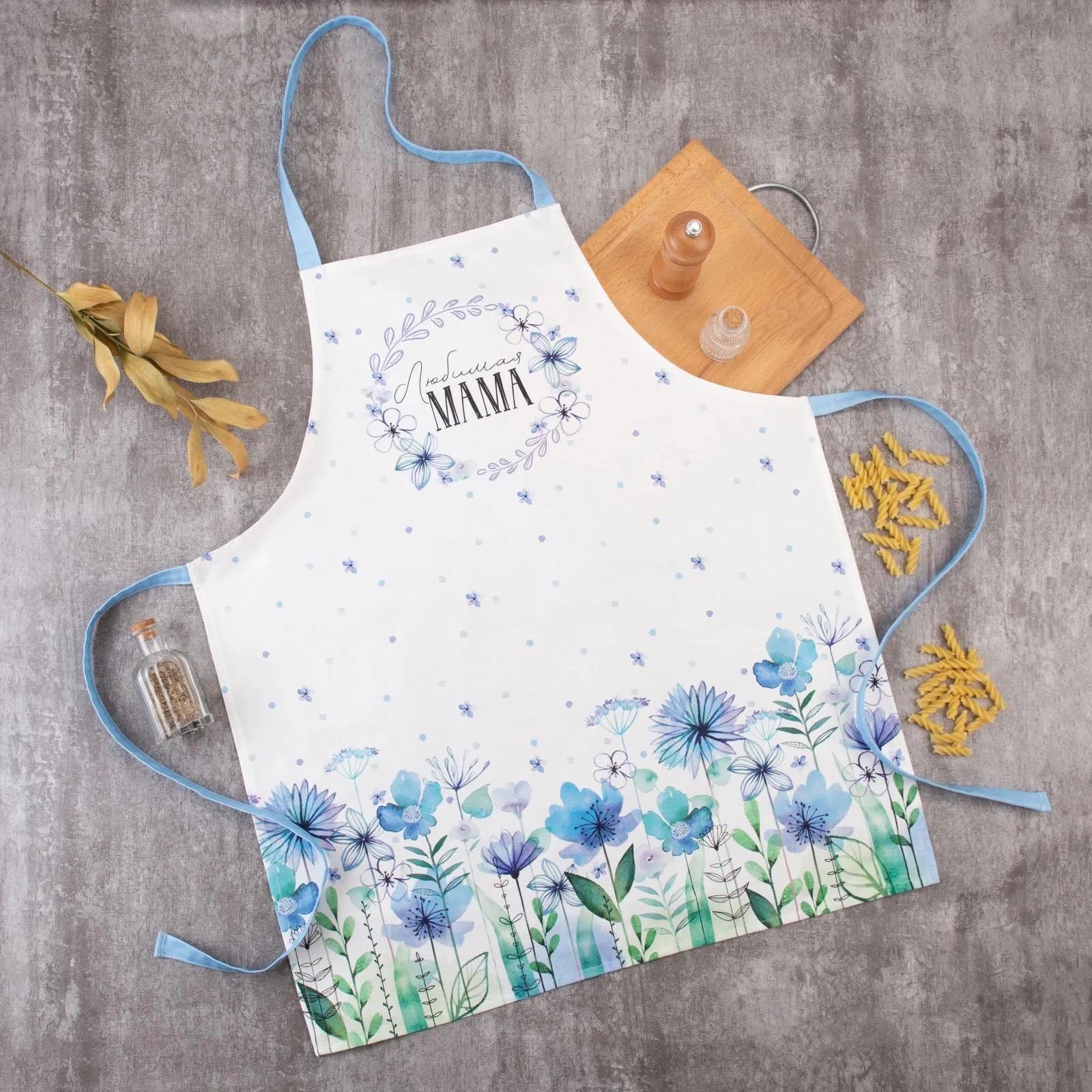 Фартук "Этель" Незабудки Любимая мама 60х70 см