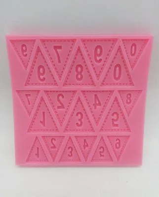 Силиконовая форма молд Коврик цифры 10х10 см