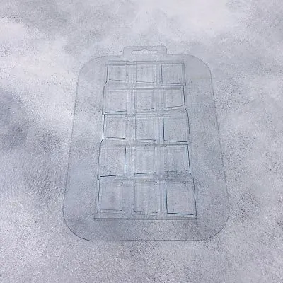 Форма для шоколада Плитка Асимметрия (пластик)