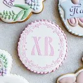 Трафарет и форма "ХВ в витиеватой рамке"