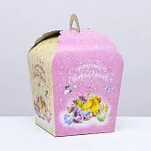 Коробка для кулича "Цыпленок", 17х17х26 см