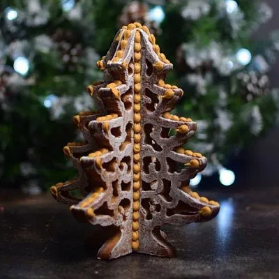 Форма силиконовая 19,6х16 см "Елочка объемная №3"