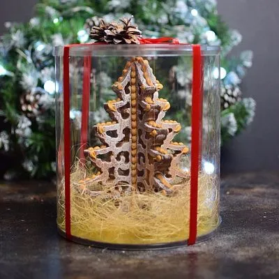 Форма силиконовая 19,6х16 см "Елочка объемная №3"