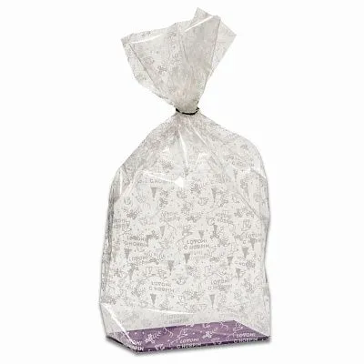 Пакет "Подарочный с рисунком Микс" с жестким дном, 14х22х55 см