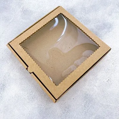 Коробка Крафт 15х15х3 см Микрогофрокартон