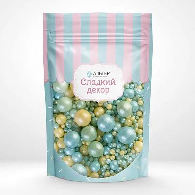 Воздушный рис Альтер в шоколадной глазури Изумруд/Бирюза/Желтый 240, 100 гр