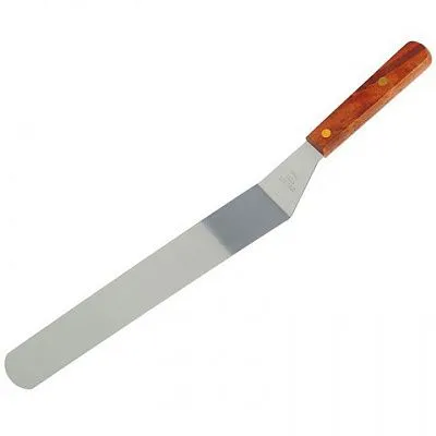 Лопатка-палетка с деревянной ручкой изогнутая 34х3,7 см