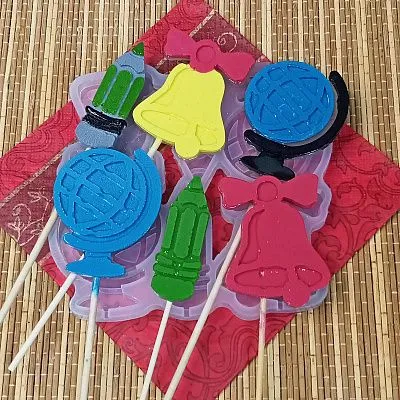 Силиконовая форма Школьный набор №845