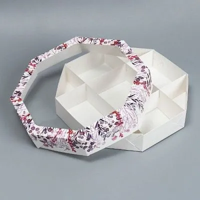 Коробка для кондитерских изделий с окном "For you", 29х29х5 см