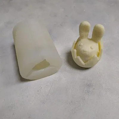 Силиконовая форма молд 3D Зайчик в скорлупе №520