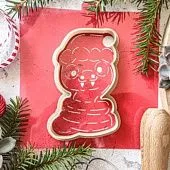 Трафарет и форма "Змея в шапочке с зубками"