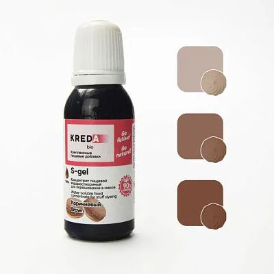 Краситель гелевый Kreda Коричневый №44, 20 гр