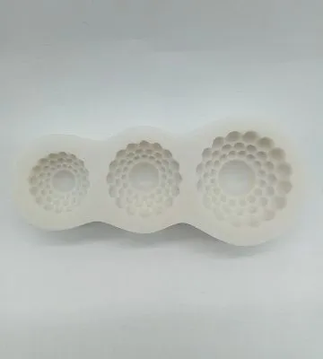 Силиконовая форма молд Три узорных круга