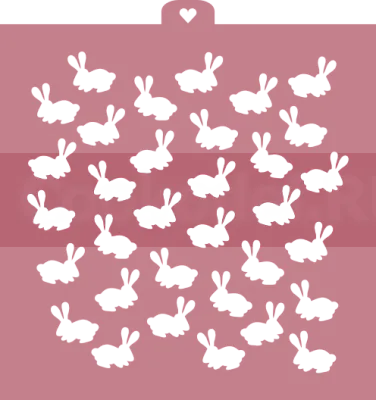 AL Трафарет "Зайчики"