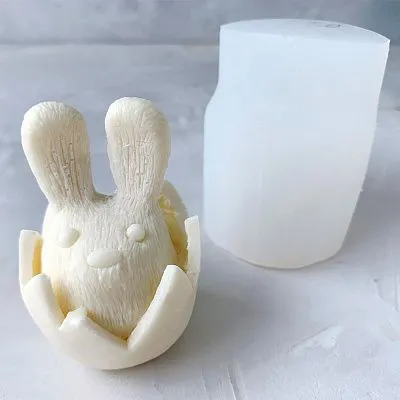 Силиконовая форма молд 3D Зайчик в скорлупе №520