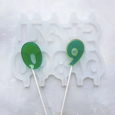 Силиконовая форма Цифры-Showcard Gothic 6 см №490