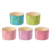 Формы для кулича "Пастель микс", 110х85 мм, 10 шт