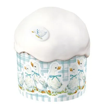 Формы для кулича Утята диаметр дна 110х85 мм, 10 шт, цвет микс