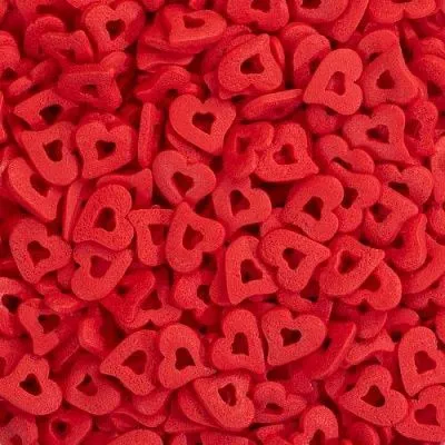 Посыпка "Сердечки красные двойные с наклоном", 100 гр