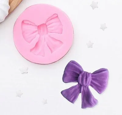 Силиконовая форма молд Бант 6 см