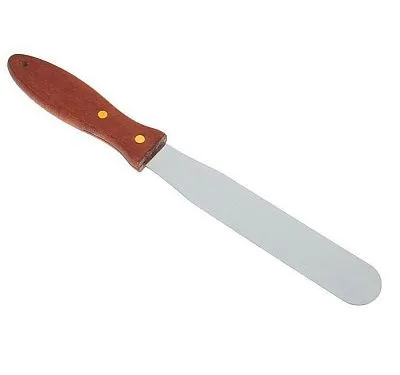 Лопатка - палетка, с деревянной ручкой,  прямая, 27х2.8 см