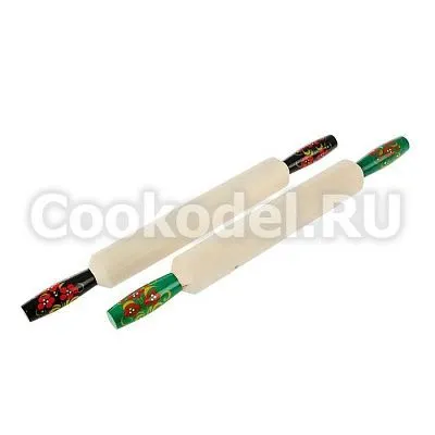 Скалка деревянная "Хохлома", 45 см