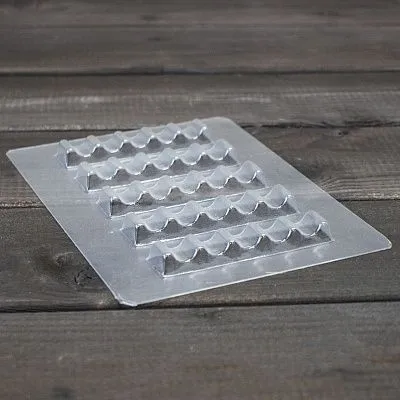 Форма для шоколада "Плитка 37" (пластик) 5 ячеек