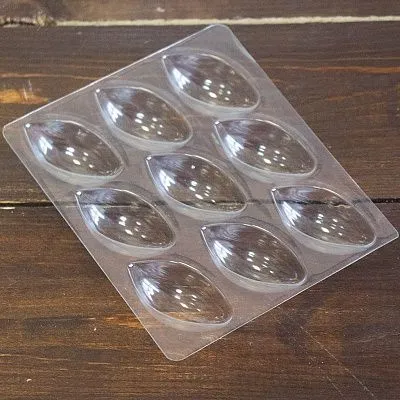 Форма для шоколада "Мини Какао-бобы" (пластик) 8 ячеек