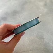 Лента атласная "Голубая 6147", шир-12 мм